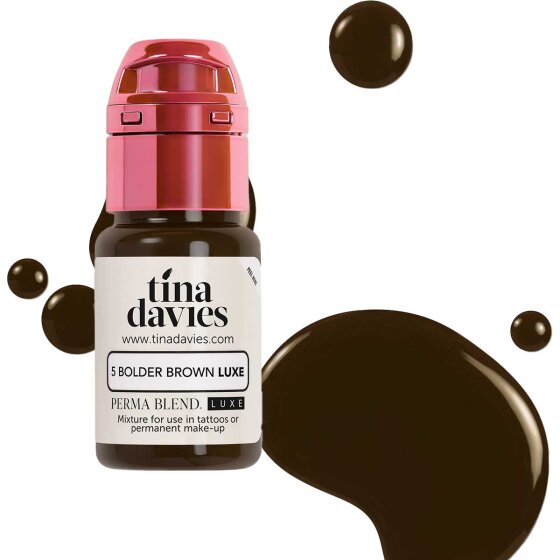 Perma Blend Luxe PMU Ink –  Bolder Brown 15ml - I Love Ink Brow Collection by Tina Davies (EU REACH Version) 1200x1200 jpeg