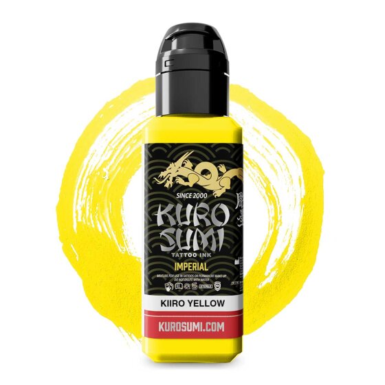 Kuro Sumi Imperial Tattoofarbe Kiiro Yellow in 44ml - Teil des Nicole Zulianello Anime Set 1200x1200 jpeg