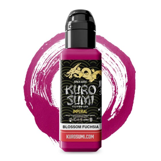 Kuro Sumi Imperial Tattoofarbe Blossom Fuchsia in 44ml - Teil des Nicole Zulianello Anime Set 1200x1200 jpeg