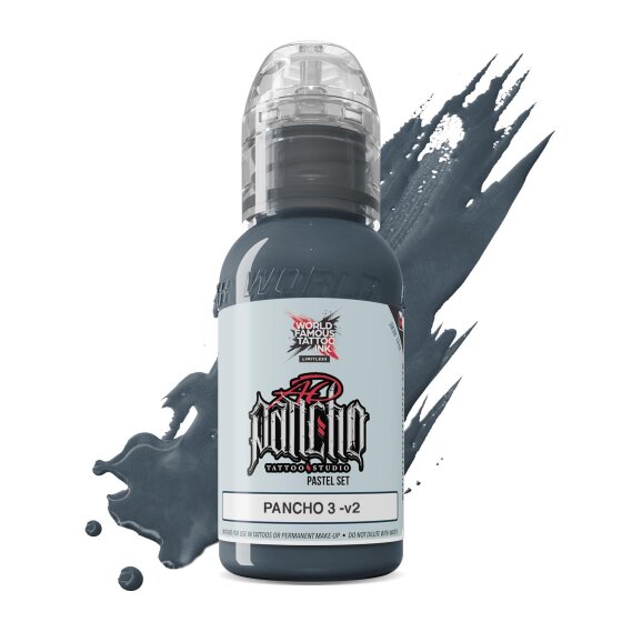 A.D. Pancho Pastel Grey Set by World Famous Tattoo Inks, Joker Tattoo  Supply