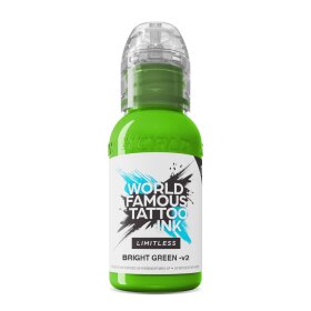 World Famous Limitless Tattoo Ink - Bright Green V2 1oz...