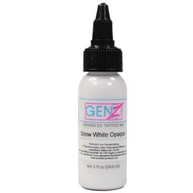 Bottle of Tattoo Color Intenze Snow White Opaque 1oz -...