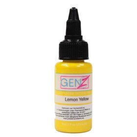 Bottle of Tattoo Color Intenze Lemon Yellow 1oz - buy at...