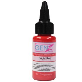 Bottle of Tattoo Color Intenze Bright Red 1oz - buy at...