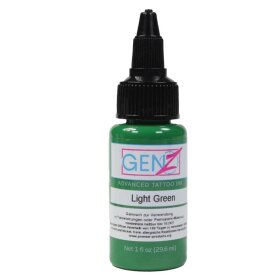 Bottle of Tattoo Color Intenze Light Green 1oz - buy at...