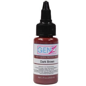 Bottle of Tattoo Color Intenze Dark Brown 1oz - buy at...
